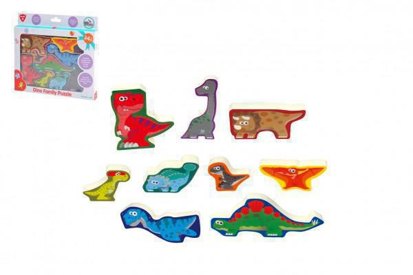 Teddies Puzzle/Vkládačka deskové dinosauři 24m+