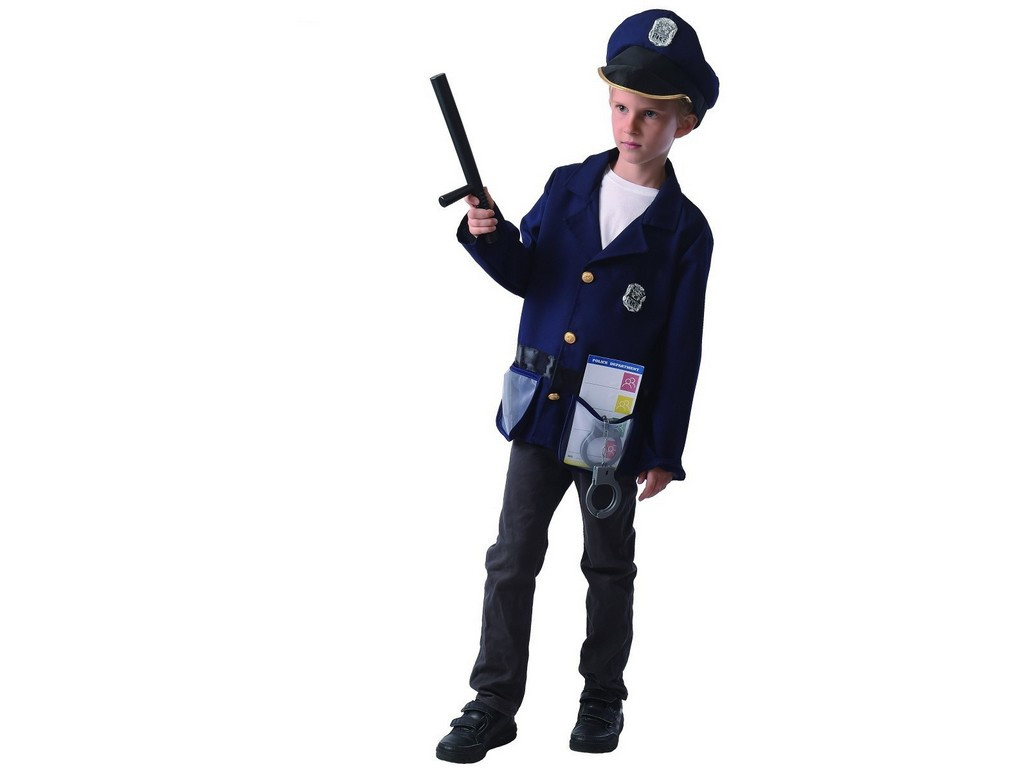 MADE Kostým na karneval - policista, 130 - 140 cm