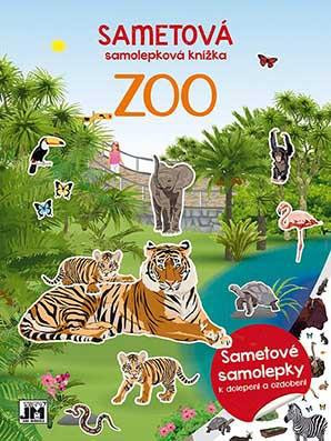 Jiri Models Sametová samolepková knížka Zoo
