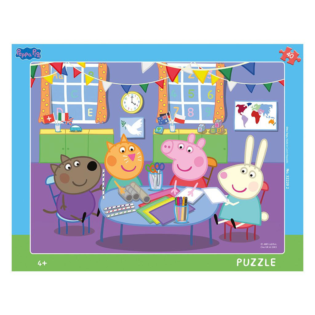 Dino Puzzle 40 dílků Peppa pig: Ve školce deskové