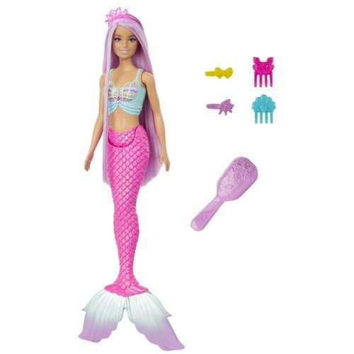 Pohádková panenka s dlouhými vlasy - mořská panna Barbie