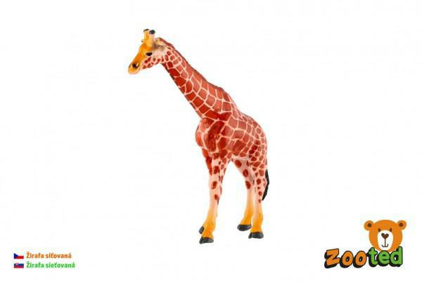 ZOOted Žirafa síťovaná plast 17 cm