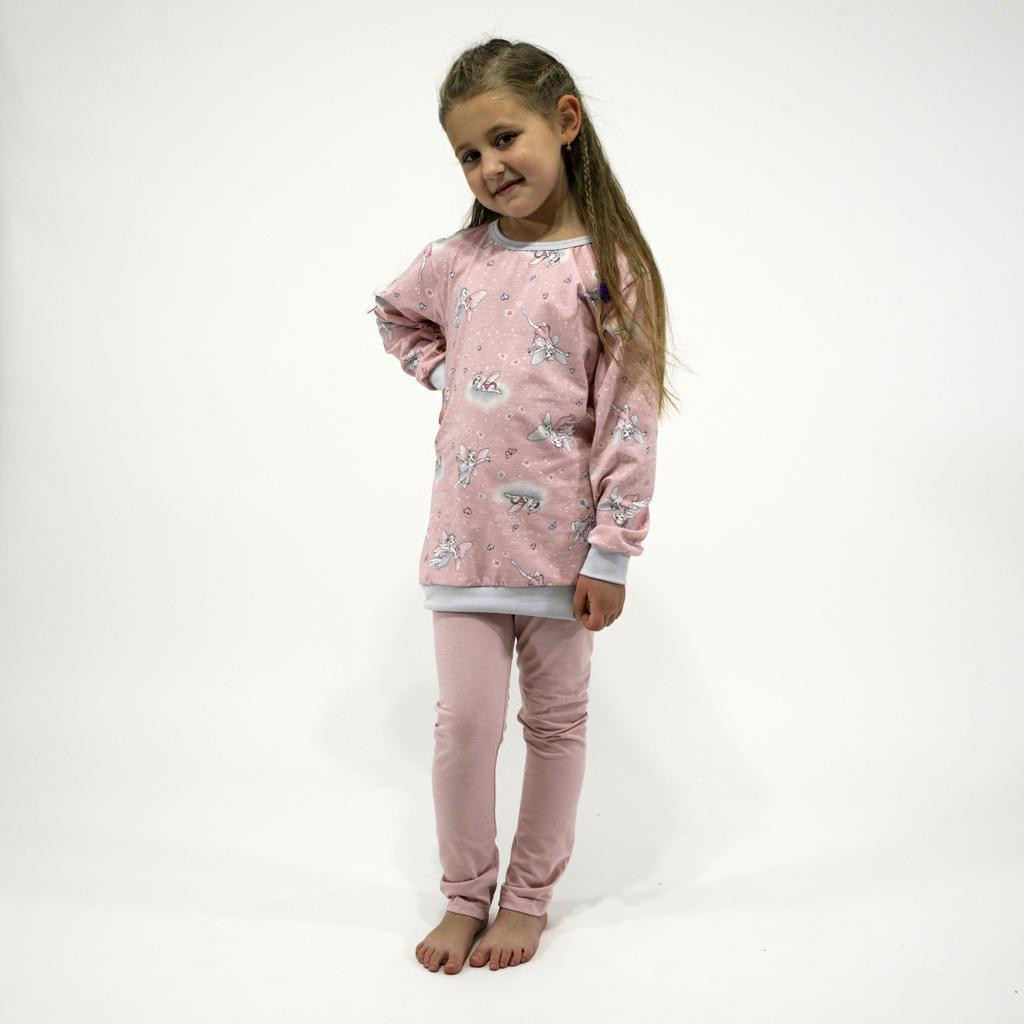 ESITO Dívčí tunikové pyžamo Víly růžová