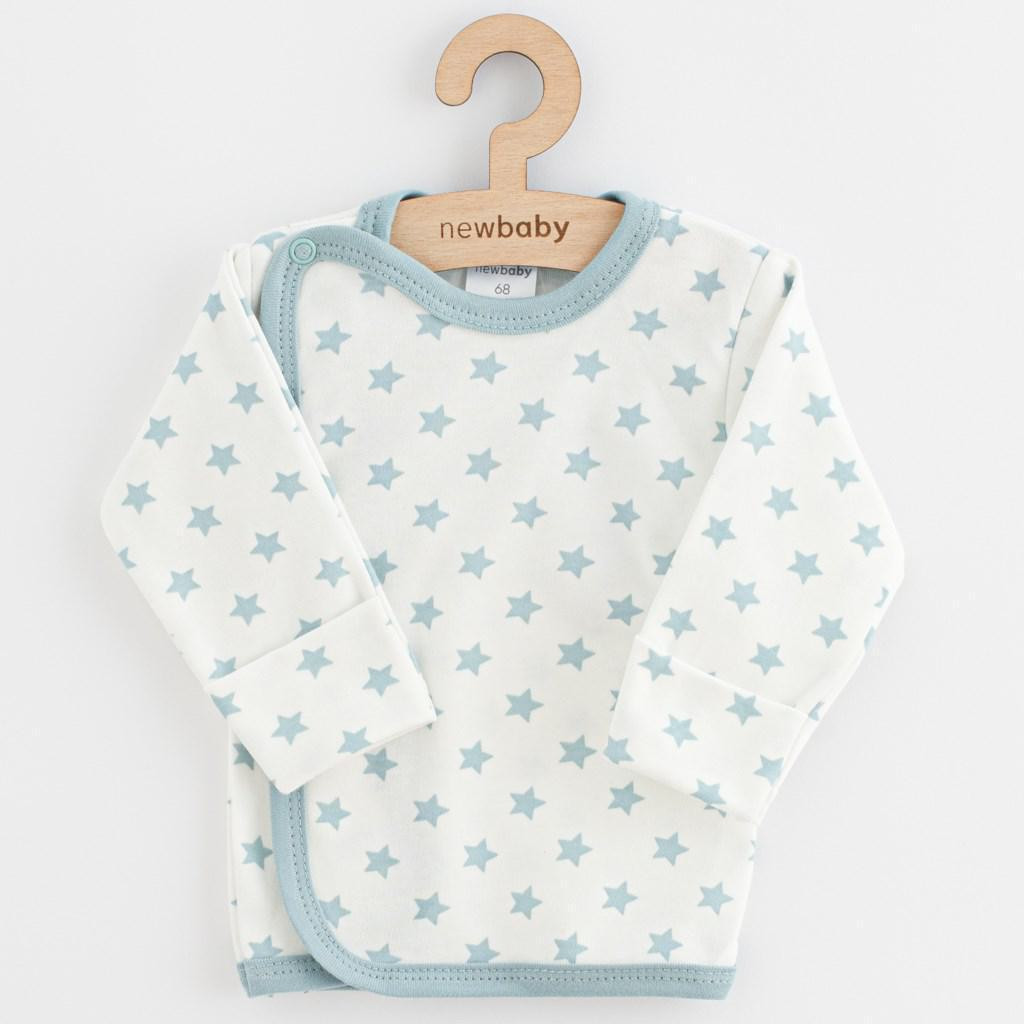 NEW BABY Kojenecká košilka New Baby Classic II hvězdy mátové