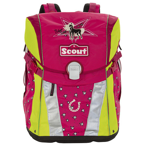 Scout Školní batoh - Stříbrné hvězdičky a koník