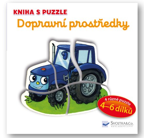 Svojtka Kniha s puzzle - Dopravní prostředky