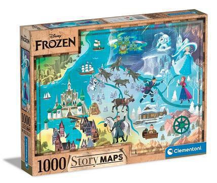 Clementoni Puzzle 1000 dílků Disney Mapa - Frozen