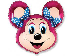 Flexmetal Baby mouse růžová 27"/68 cm fóliový balónek