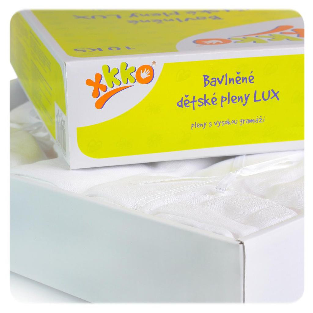 Kikko Bavlněné dětské pleny LUX 70x70 - bílá