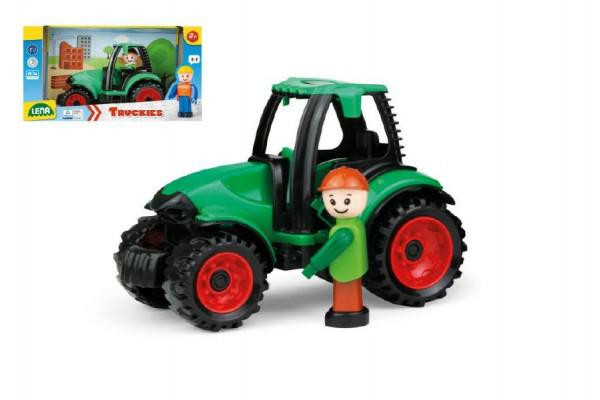 LENA Auto Truckies traktor plast 17 cm s figurkou