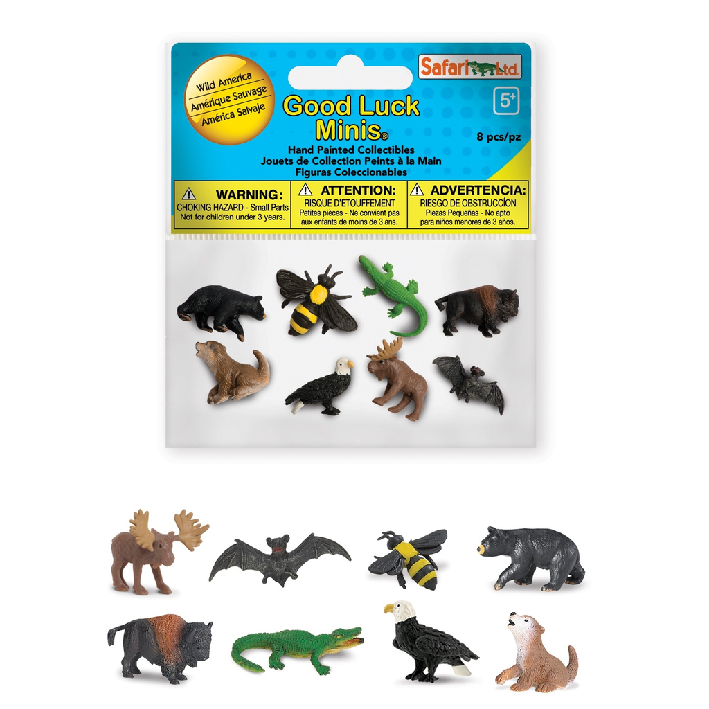 Safari Ltd. Figurky Divoká Amerika - Good Luck Minis Funpack