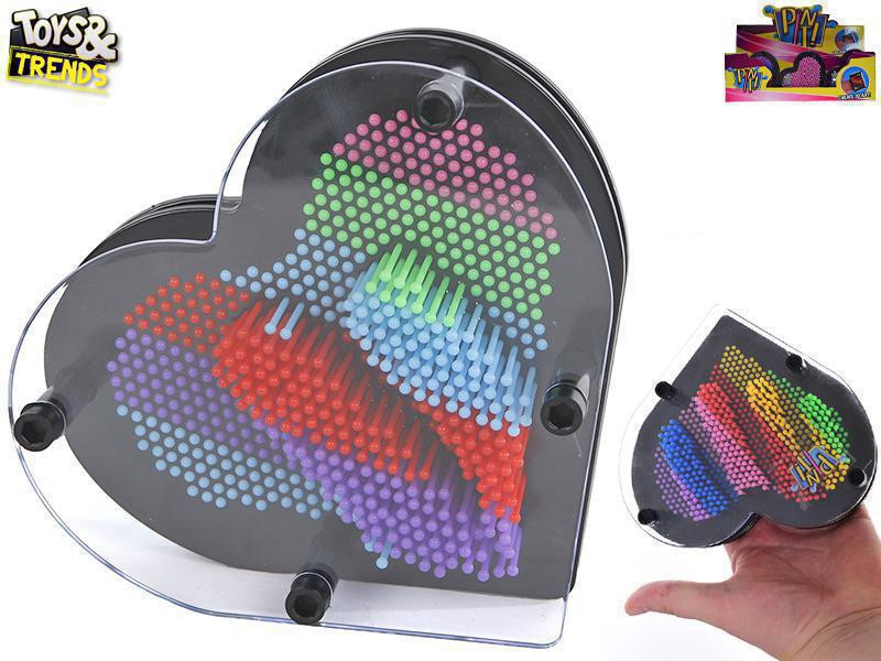 Toys&Trends Pin it! ve tvaru srdce 15 cm 3D otisky
