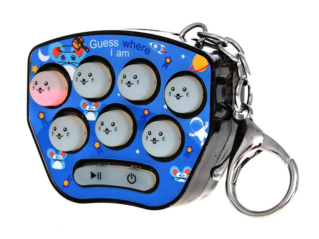 Brain Games klíčenka/křeček hra 6 cm se světlem a zvukem