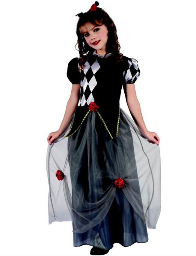 MADE Šaty na karneval - princezna šašek, 120-130 cm