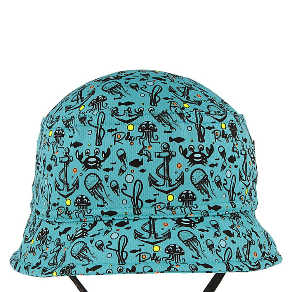 RDX Letní klobouček na zavazování s potiskem Moře modrý