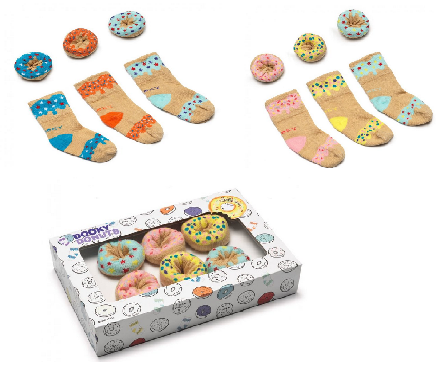 Dooky Gift Donuts ponožky 3 páry