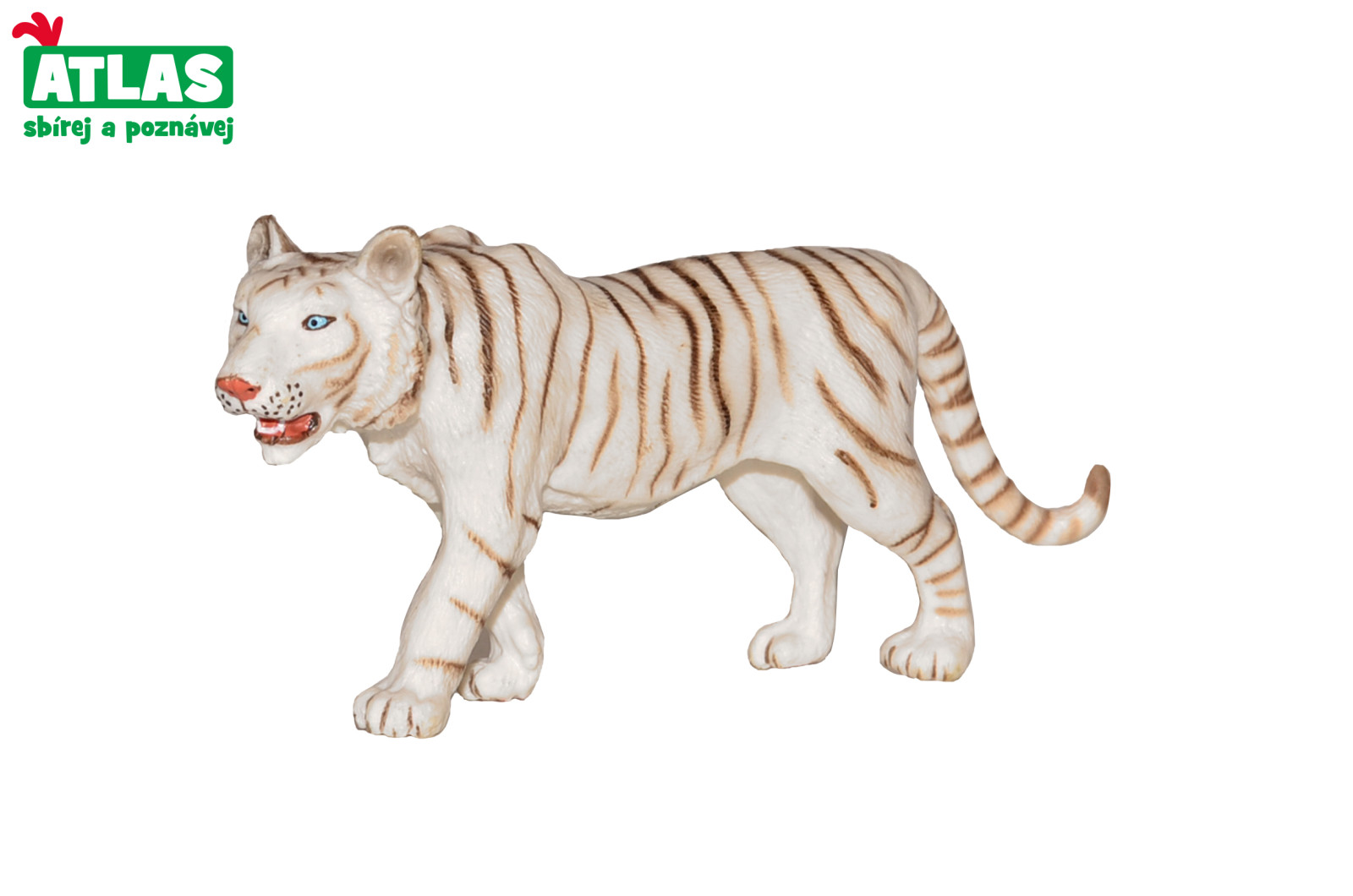 Atlas Figurka Tygr bílý 13 cm