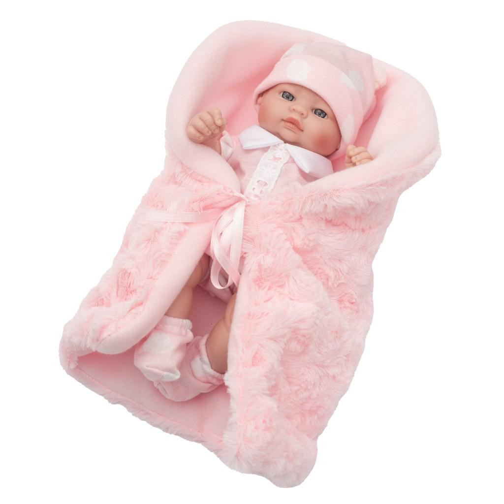 Berbesa Luxusní dětská panenka-miminko Anička 28 cm