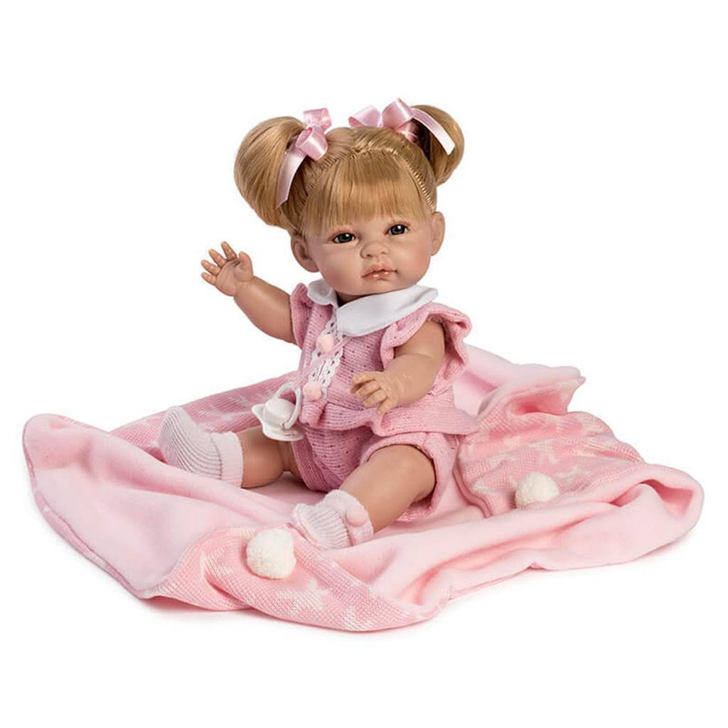 Berbesa Luxusní dětská panenka - miminko Kamila 34 cm
