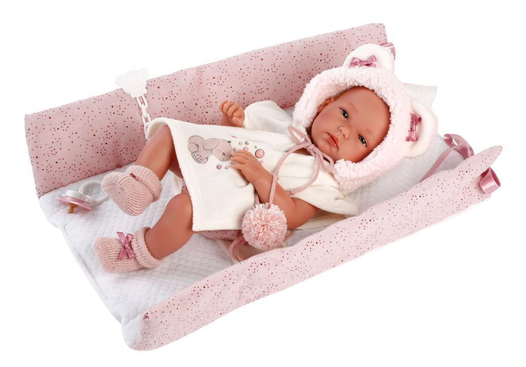 Llorens New Born holčička 63544 - realistická panenka miminko - 35 cm