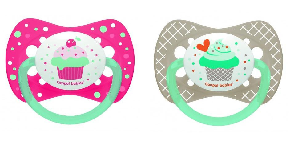 Canpol babies Dudlík silikonový symetrický 0-6 m Cupcake