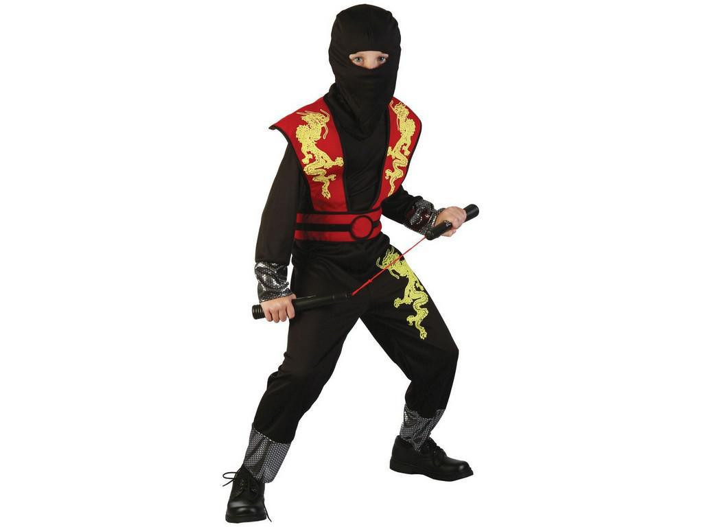 MADE Kostým na karneval - Ninja 120-130 cm