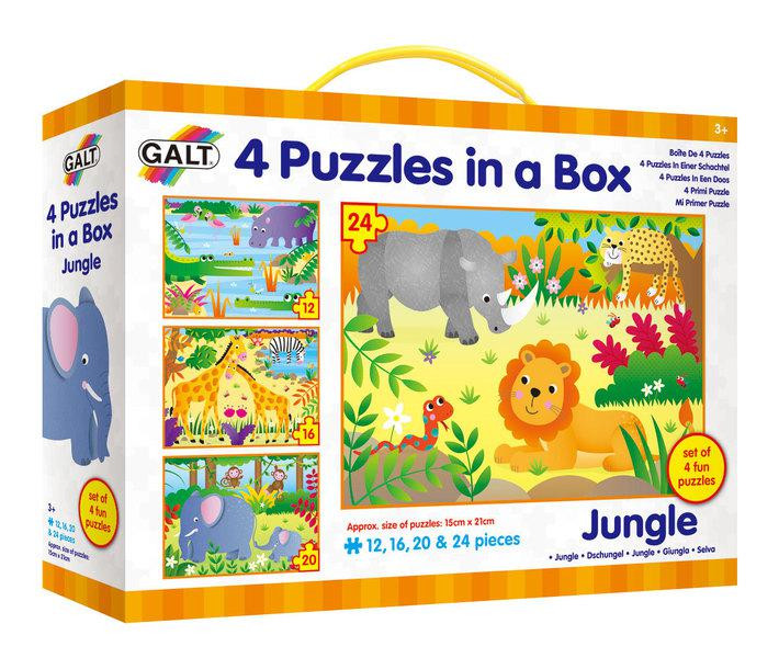 Galt 4 puzzle v krabici - Džungle