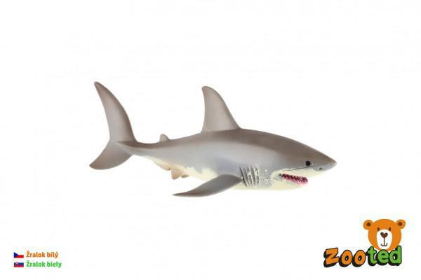 ZOOted Žralok bílý plast 17 cm