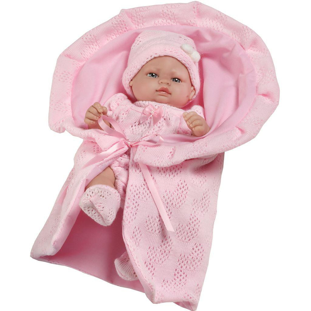Berbesa Luxusní dětská panenka-miminko Valentina 28 cm
