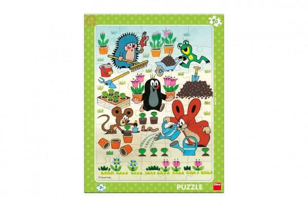 Dino Puzzle deskové Krtek zahradník 40 dílků