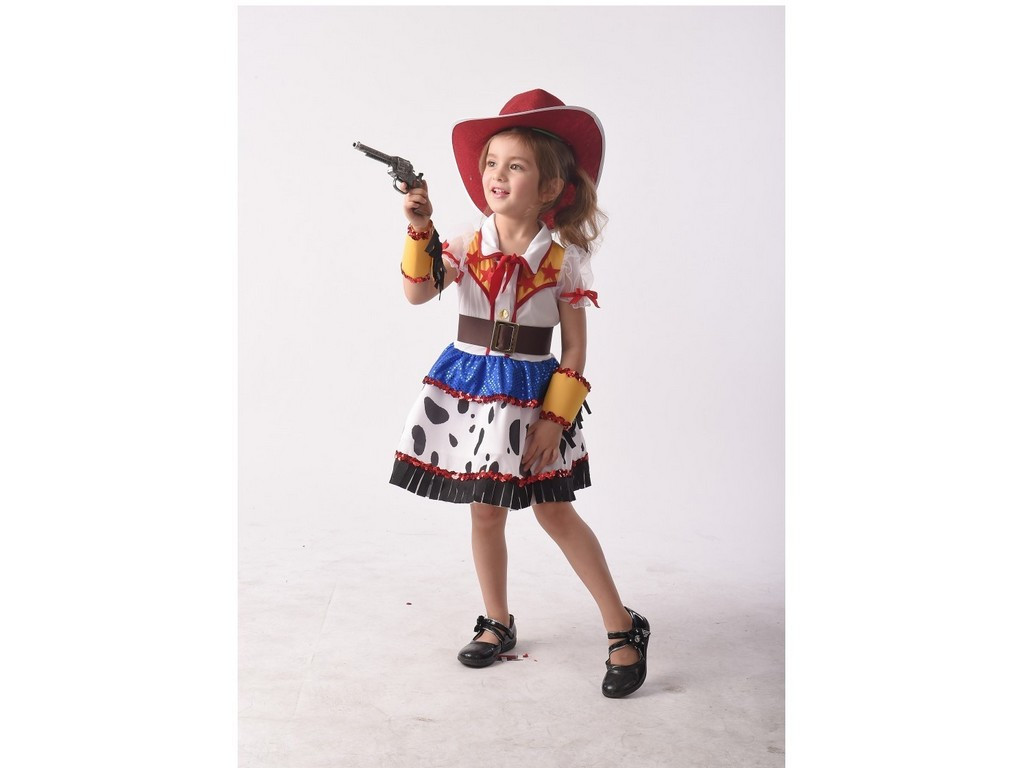 MADE Kostým na karneval kovbojská dívka, 92 - 104 cm