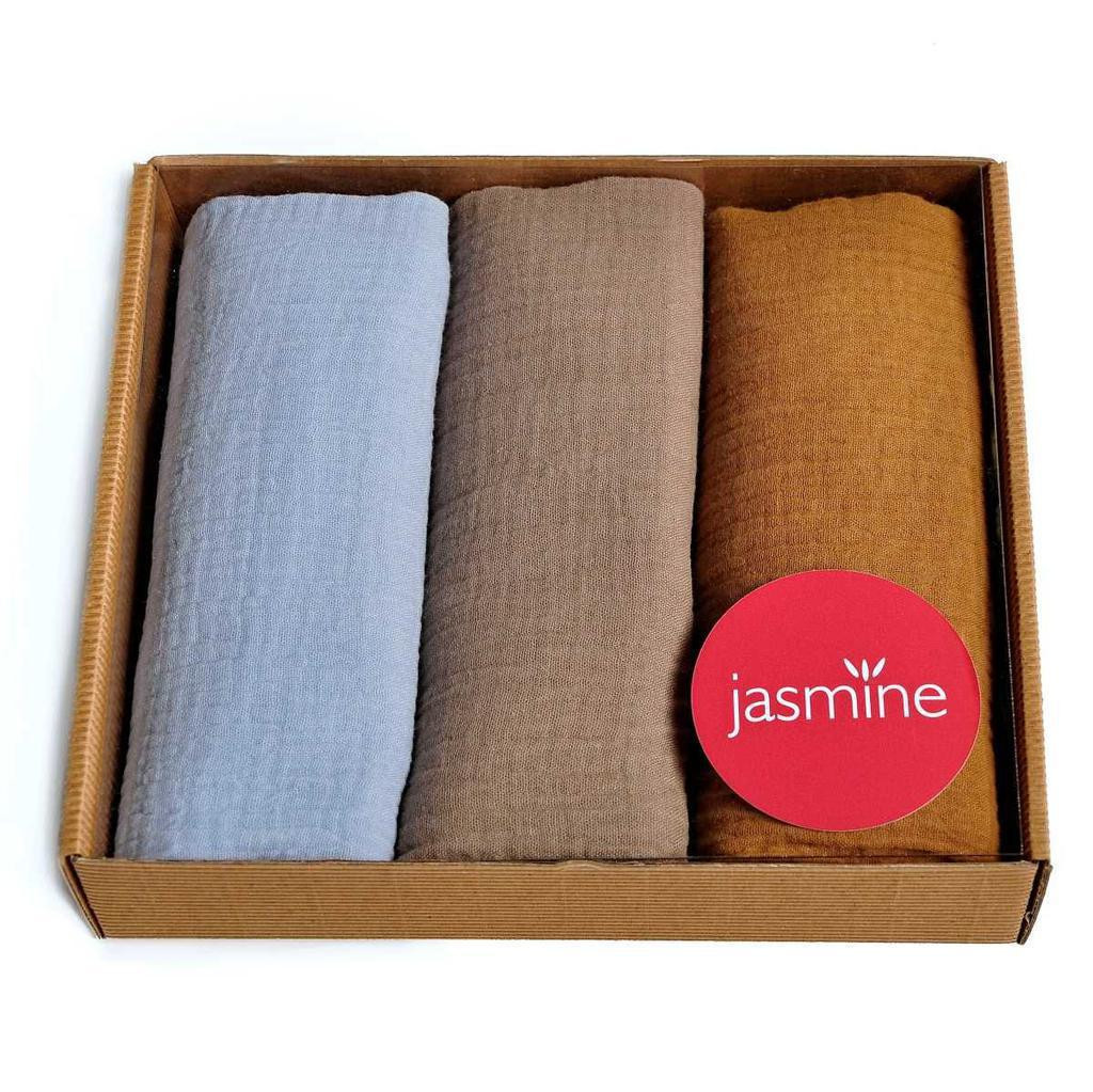 Jasmine Mušelínové pleny dárkové balení Box Lux 2 60x80 cm 3 ks
