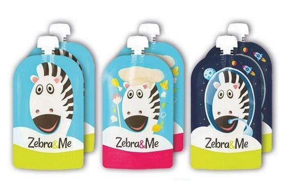 Zebra&Me Kapsička na dětskou stravu pro opakované použití 2 ks