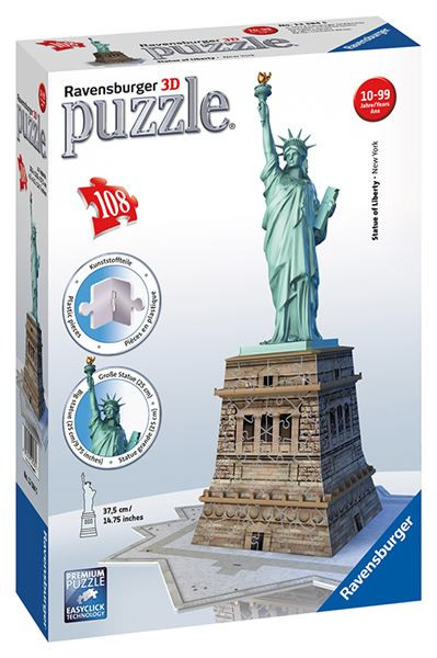 Puzzle Socha Svobody 3D 108 dílků