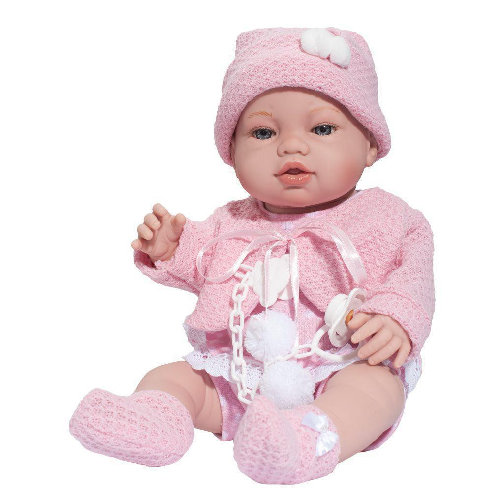 Berbesa Luxusní dětská panenka - miminko Nela 43 cm
