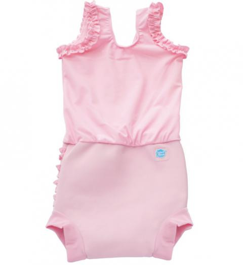 Splash About Plavky Happy Nappy kostýmek - Růžový kanýrek