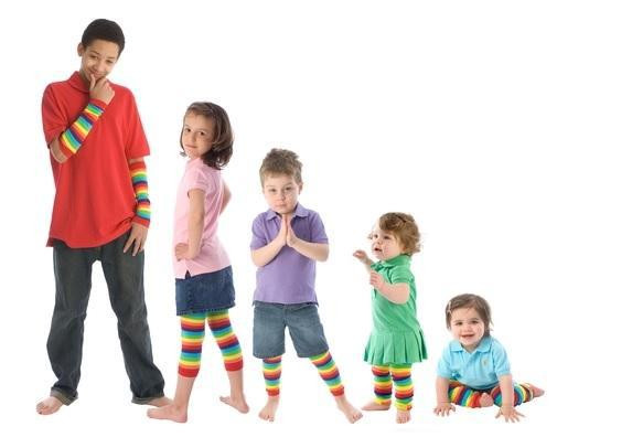 Design Socks Dětské návleky na nožičky Jednobarevné