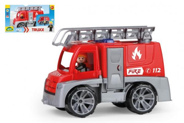 LENA Auto Truxx hasiči plast 29 cm s figurkou