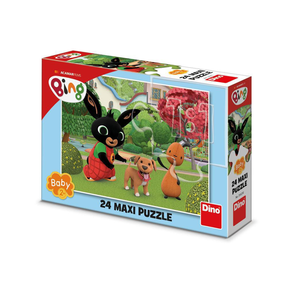 Dino Bing s pejskem maxi puzzle 24 ks