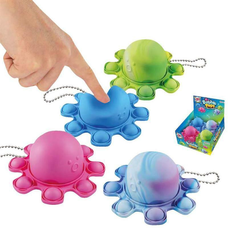 Teddies Přívěšek Bubble pops - Praskající bubliny chobotnice silikon