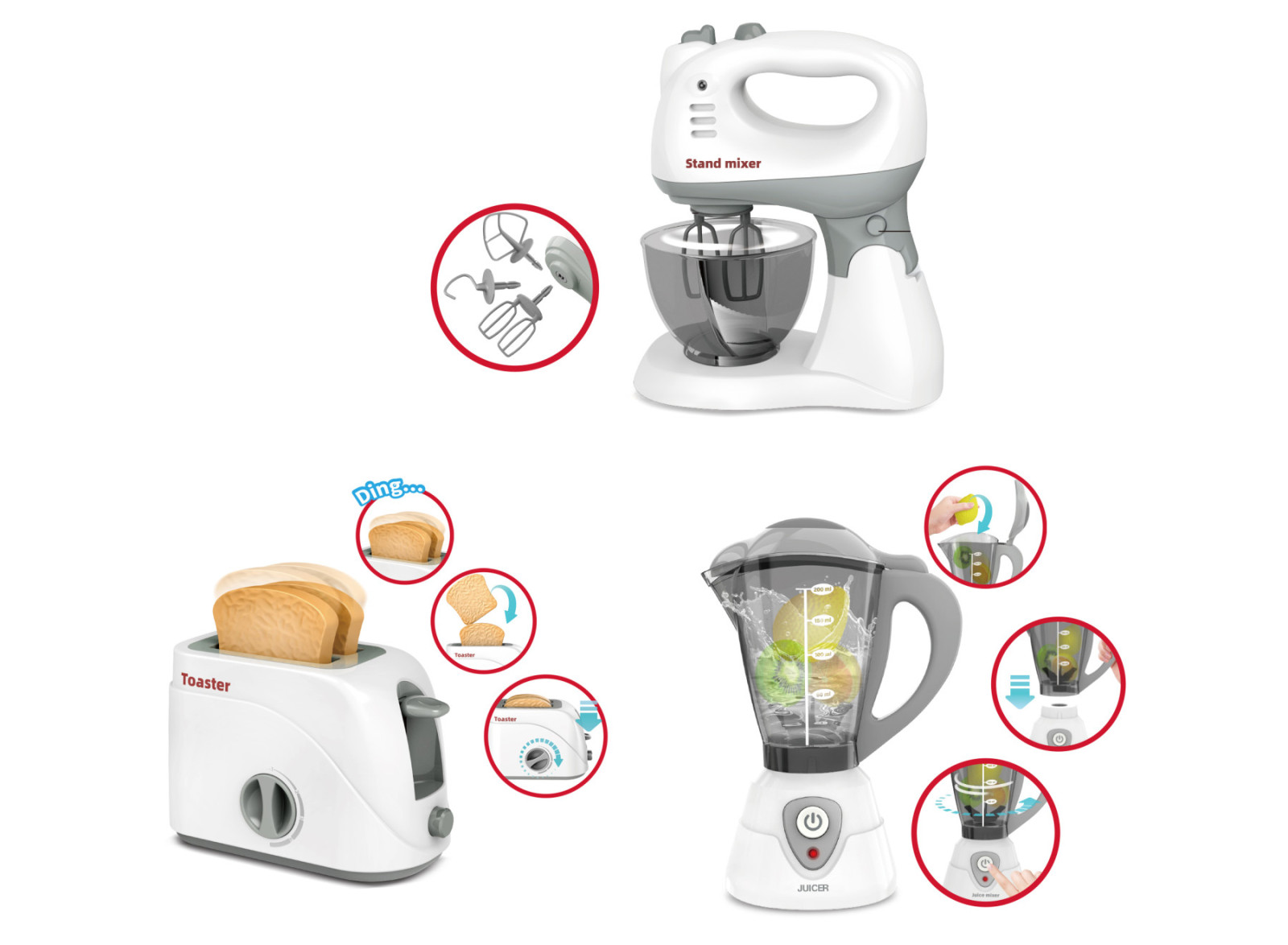 Wiky Kuchyňské spotřebiče set s efekty