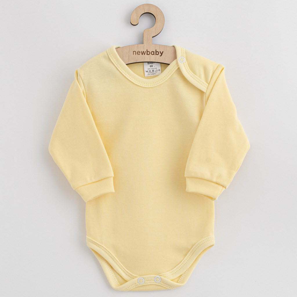 NEW BABY Kojenecké bavlněné body New Baby Casually dressed žlutá