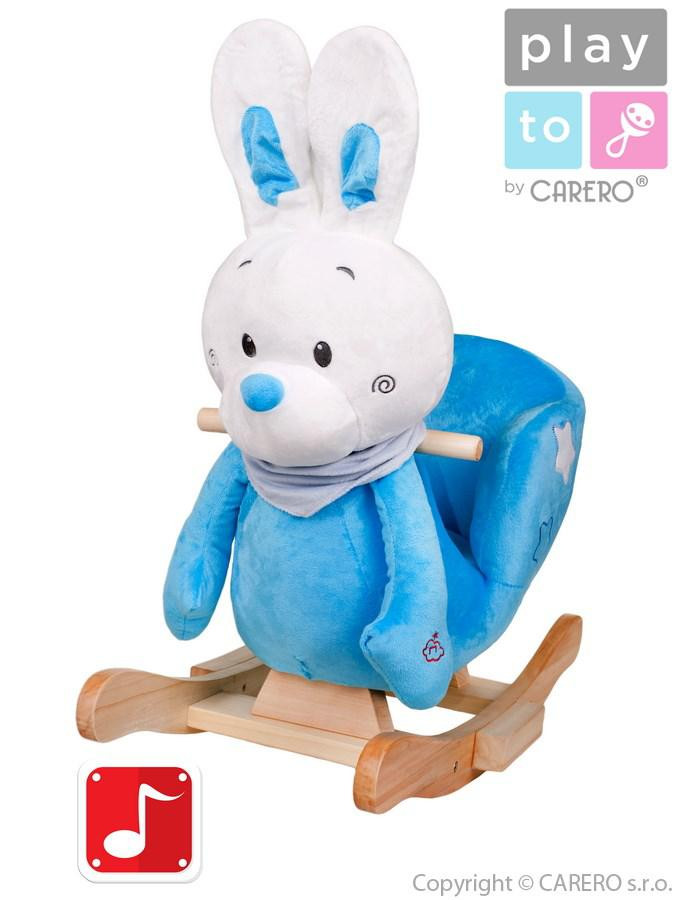PlayTo Houpací hračka s melodií králíček modrá