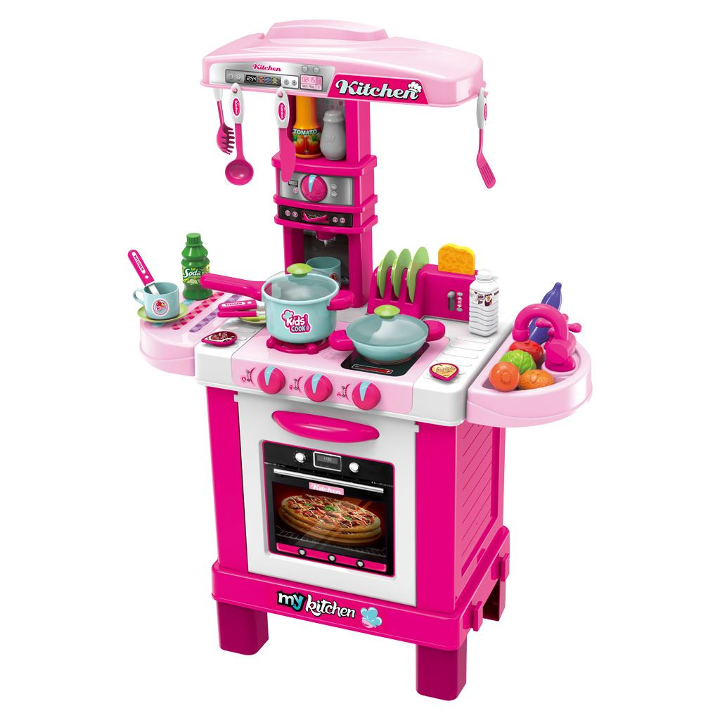 BABY MIX Dětská kuchyňka Baby Mix malý šéfkuchař růžová