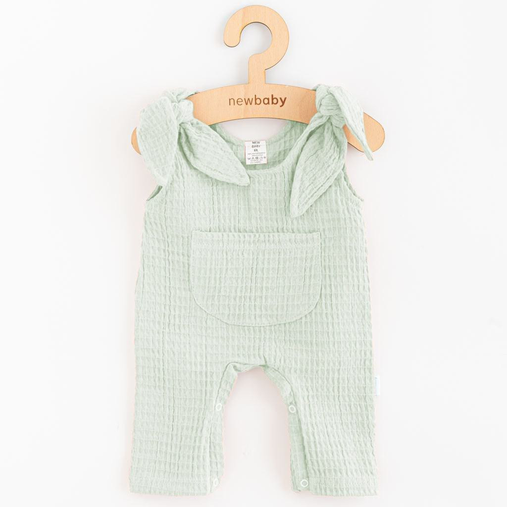 NEW BABY Kojenecké mušelínové lacláčky New Baby Comfort clothes šalvějová