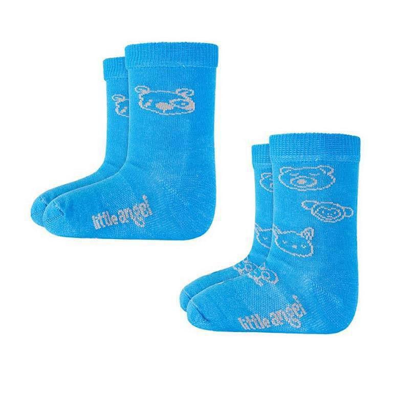 Little Angel (DITA) Ponožky dětské set obrázek Outlast® Modrá