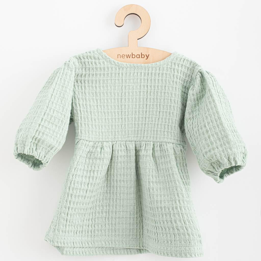 NEW BABY Kojenecké mušelínové šaty New Baby Comfort clothes šalvějová