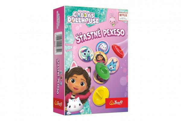 Trefl Šťastné pexeso papírové Gabby/Gabby´s Dollhouse