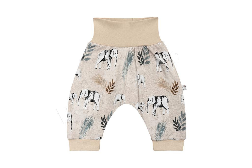 Baby Service Bavlněné kalhoty buggy Sloni