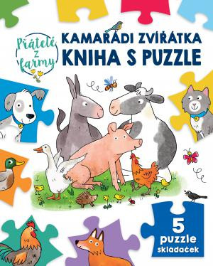 Svojtka Kamarádi zvířátka kniha s puzzle Přátelé z farmy